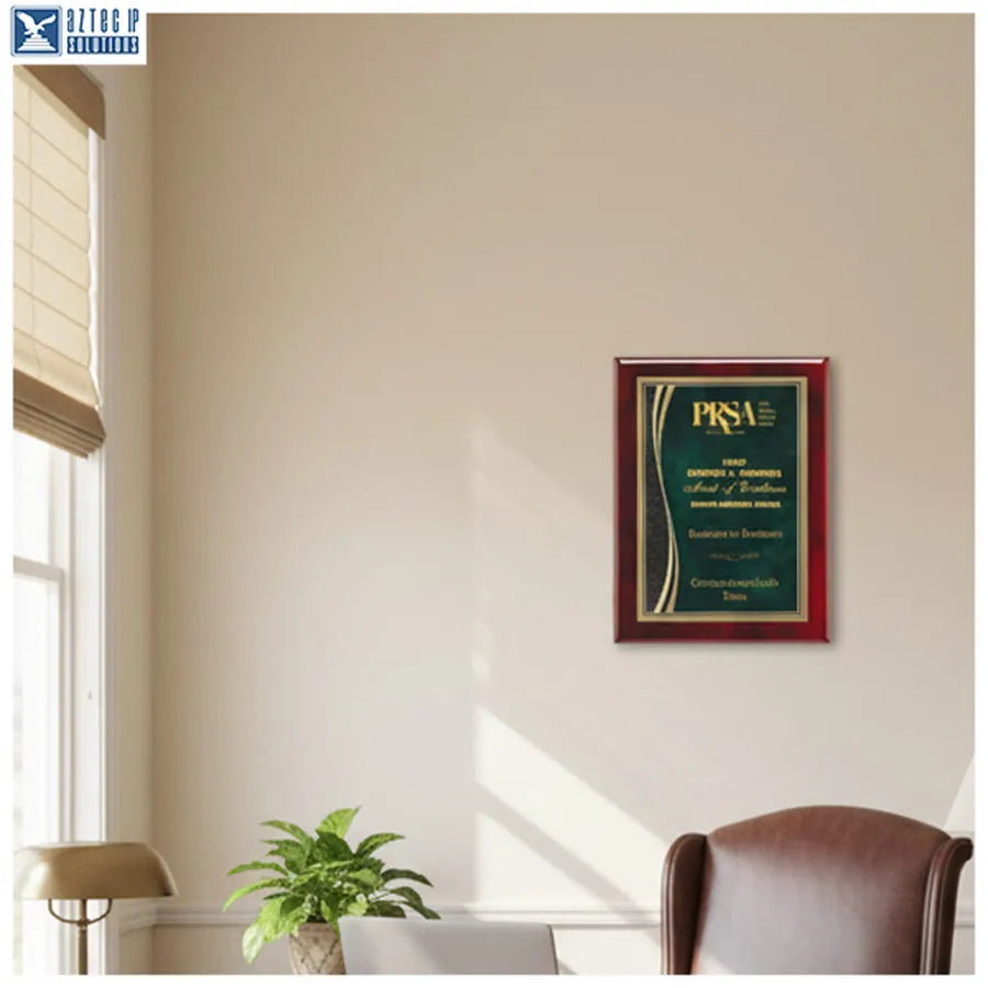 Retirement gift plaque