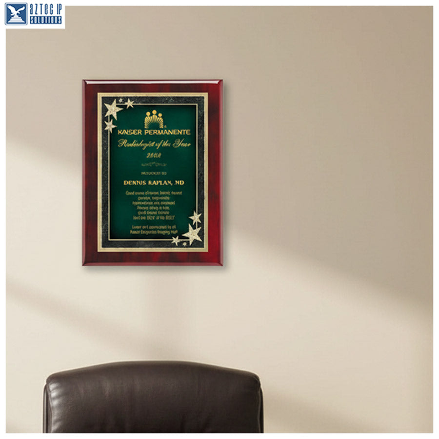 Executive award plaque