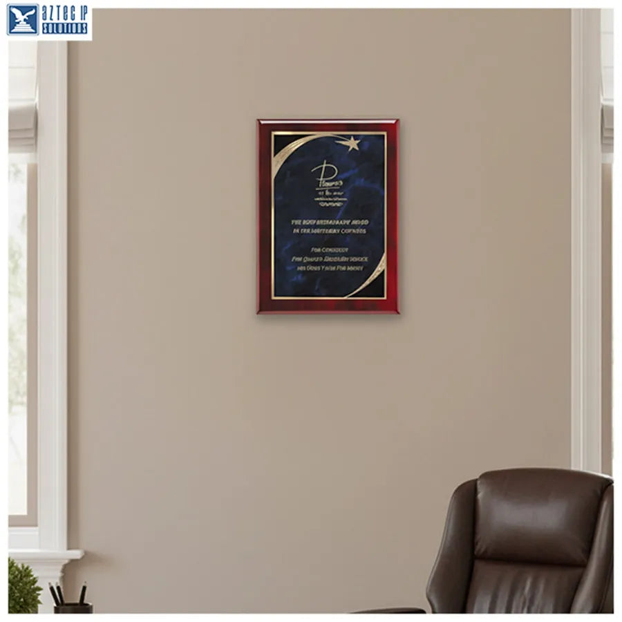 Rosewood award plaque