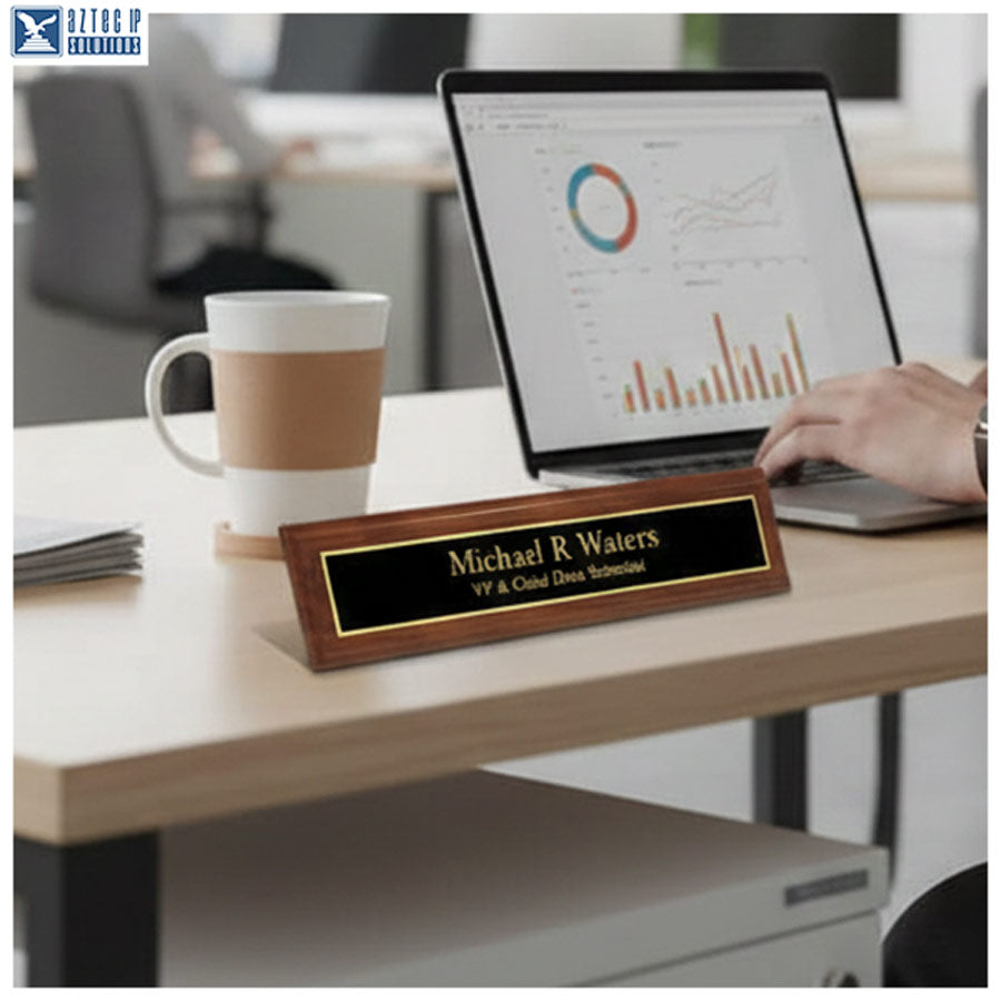 Personalized desk wedge