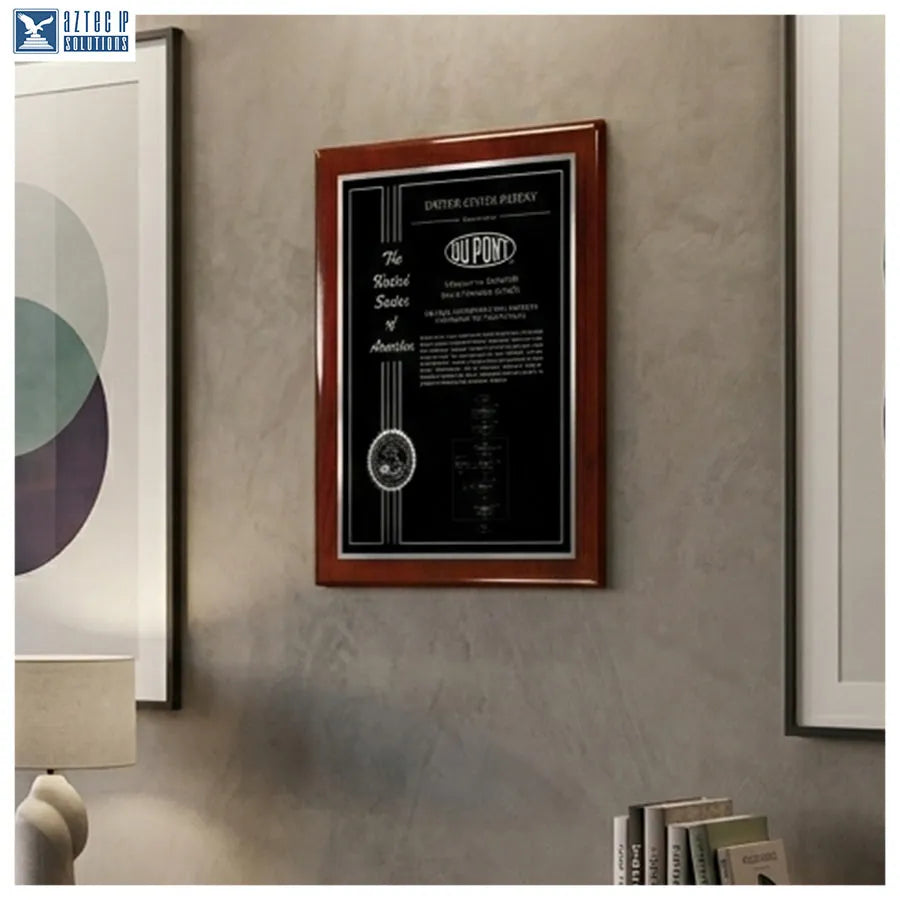 Corporate achievement plaque