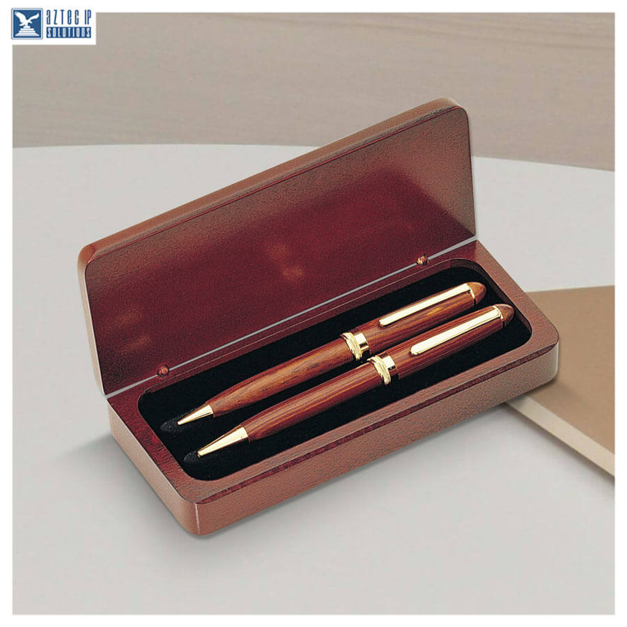 Pen Set - Pen & Pencil in Rosewood Box PS-RD2