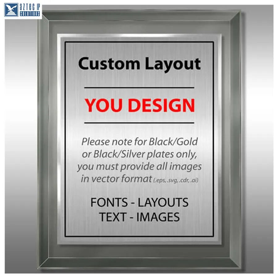 Layout 4 | Custom Layout - Custom patent plaque