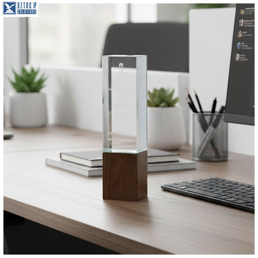 Crystal lightbulb award