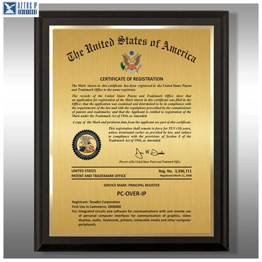 Wood Trademark Plaques