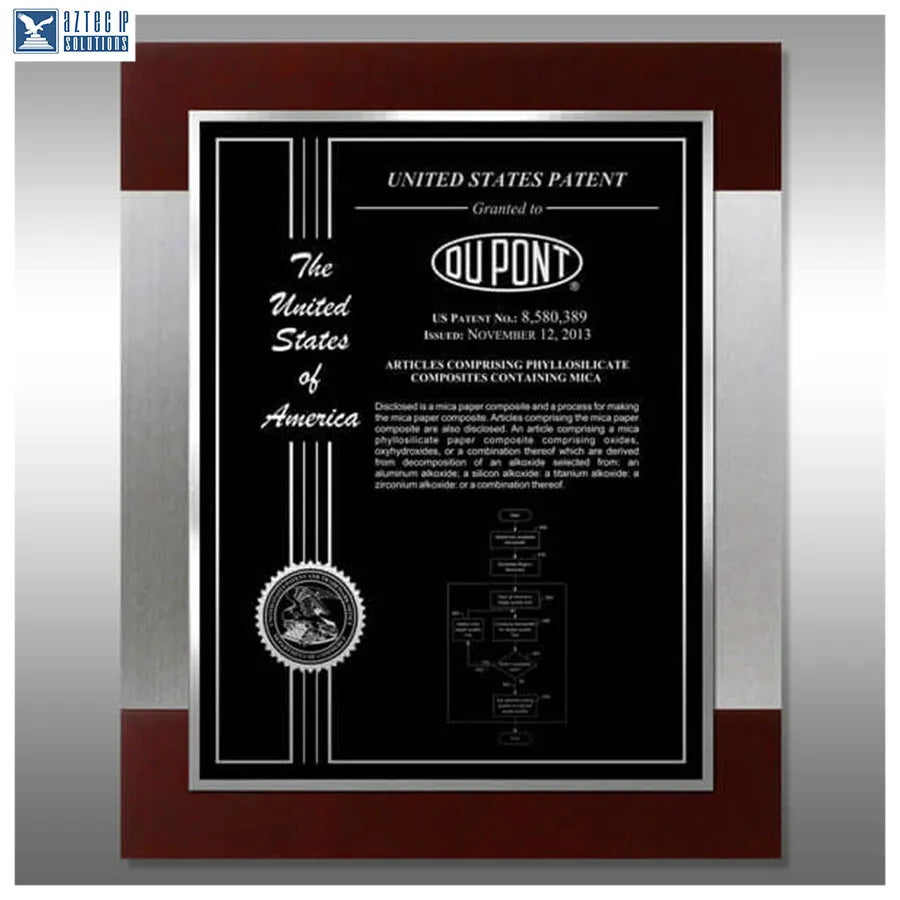 Layout 2 | Patent Certificate - Patent Award Plaque