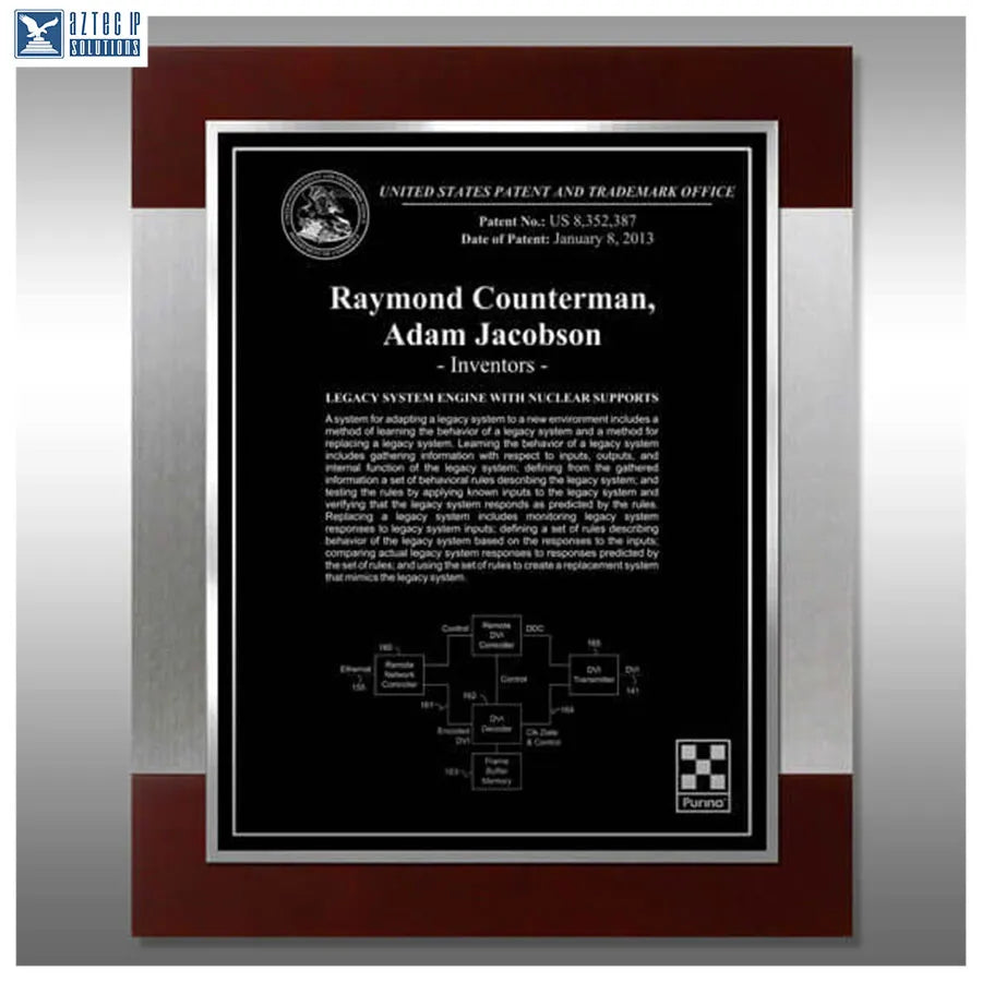 Layout 3 | Inventor Patent - Corporate Recognition Plaque