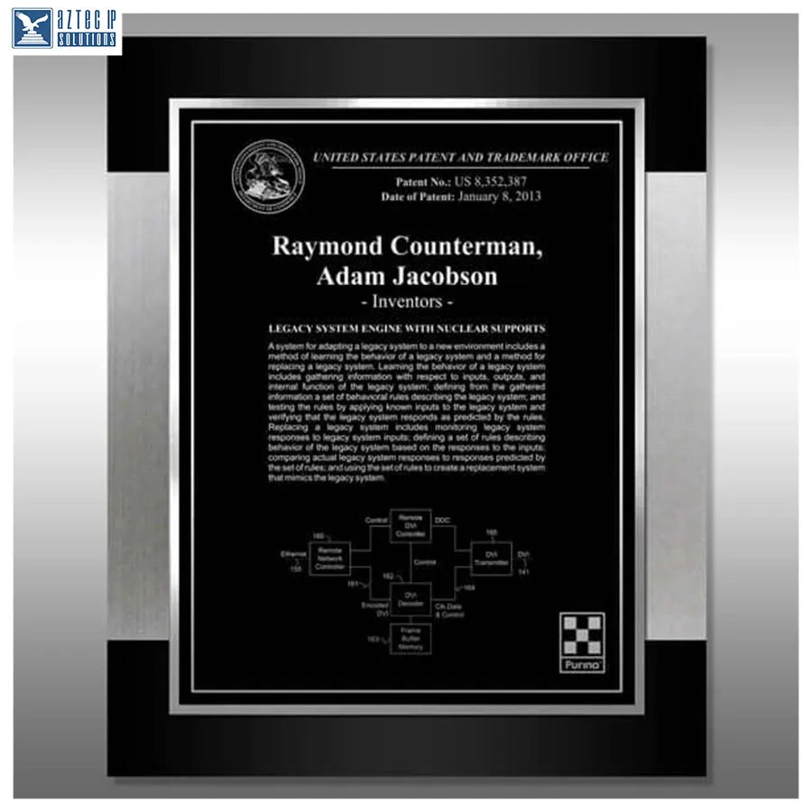 Layout 3 | Inventor Patent - Professional recognition plaque