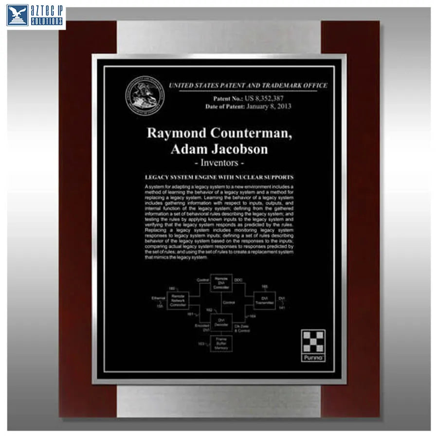 Layout 3 | Inventor Patent - Corporate recognition plaque