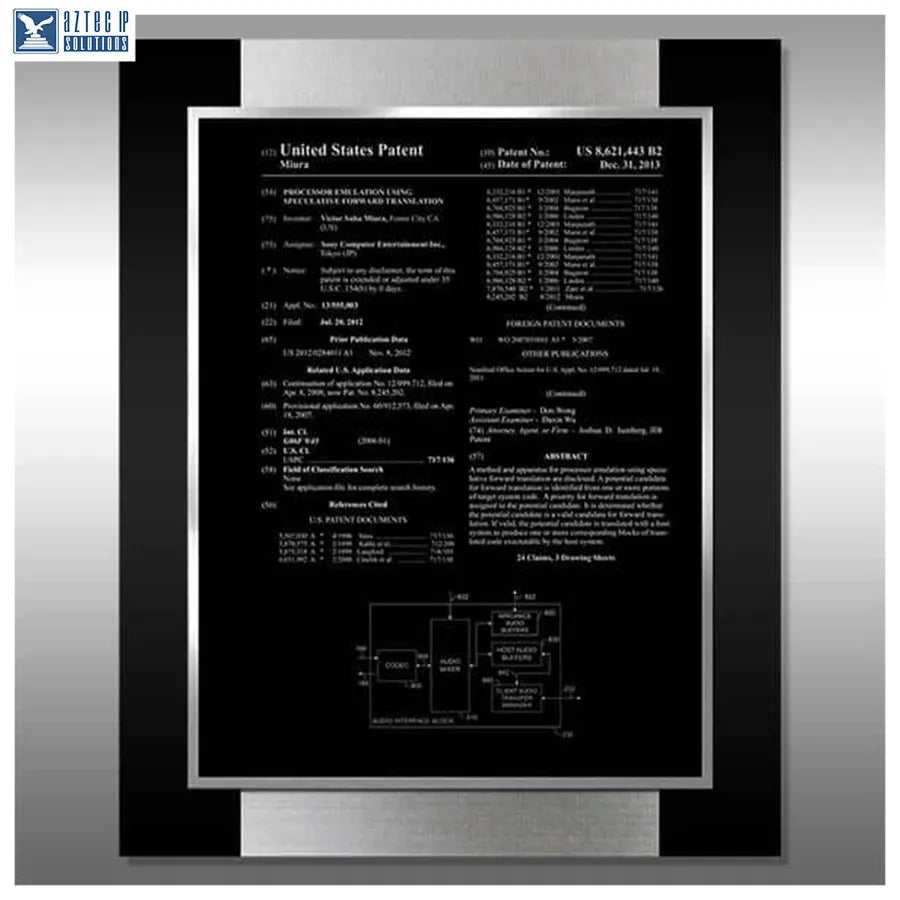 Layout 1 | Patent Front Page - Titanium Ebony Plaque