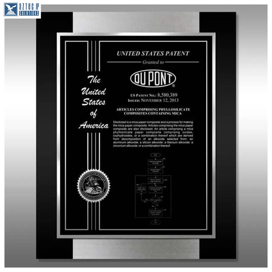 Layout 2 | Patent Certificate - Patent Award Plaque