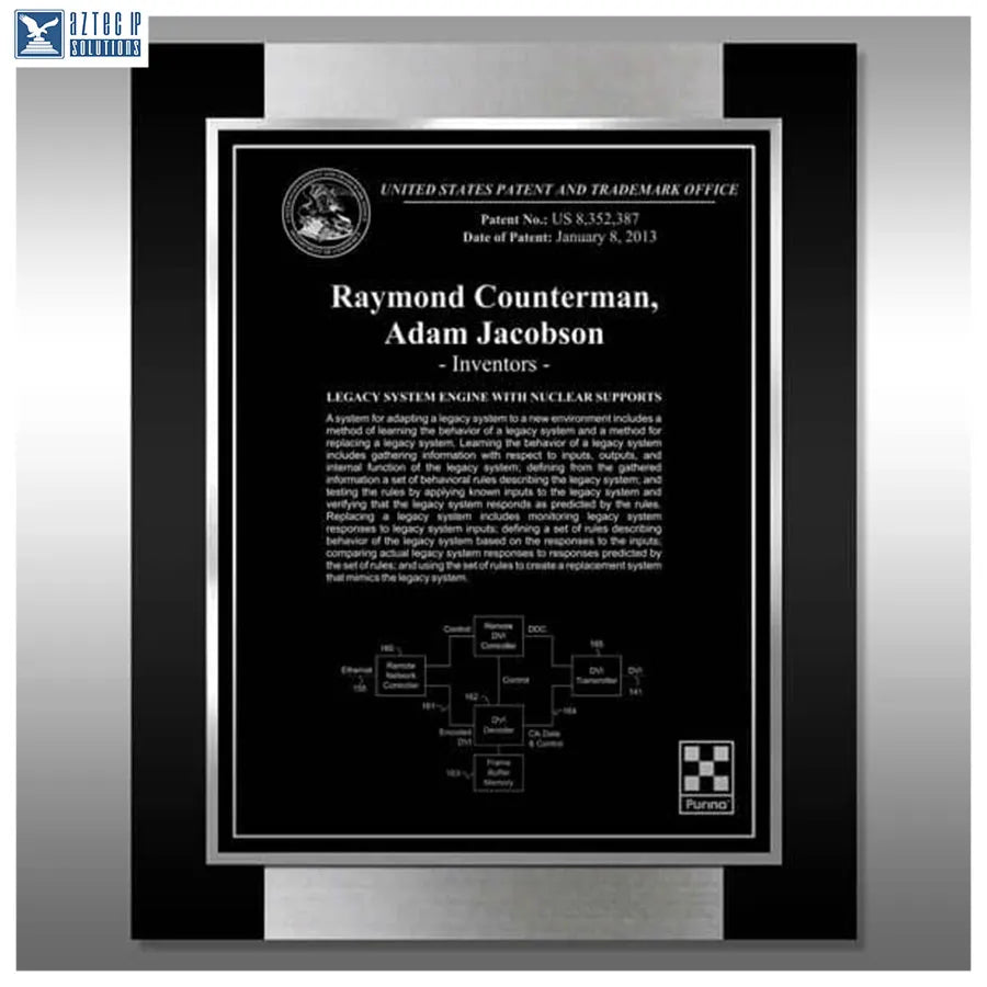 Layout 3 | Inventor Patent - Corporate Recognition Plaque