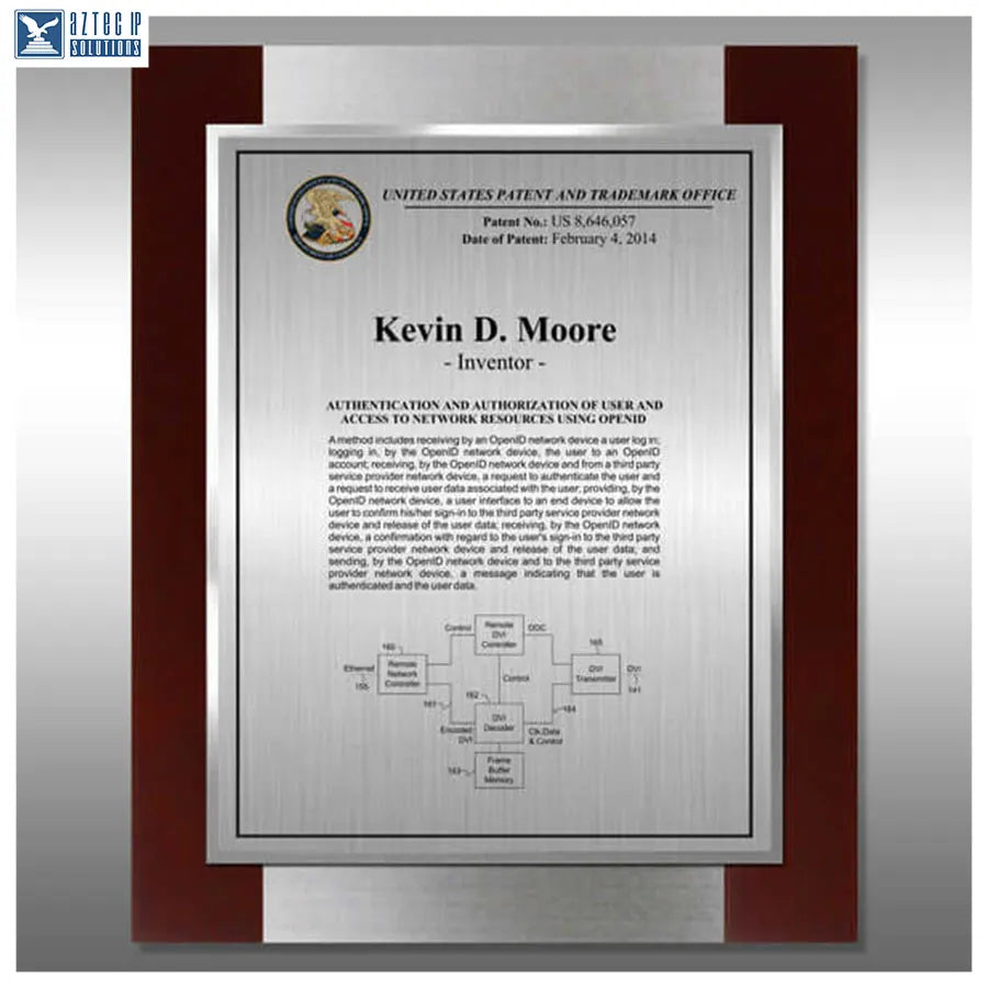 Layout 3 | Inventor Patent - Prestige award display