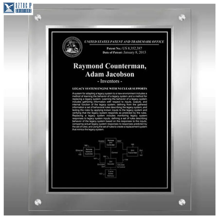 Layout 3 | Inventor Patent - Corporate award plaque