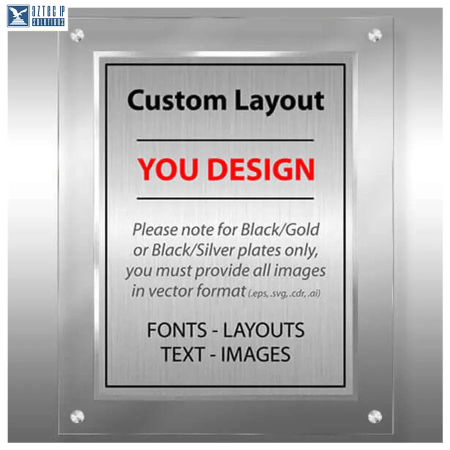 Layout 4 | Custom Layout - Lucite® beveled plaque