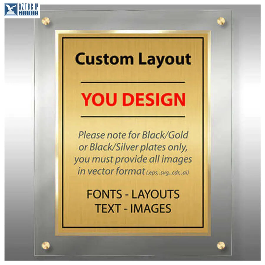 Layout 4 | Custom Layout - Lucite® beveled plaque