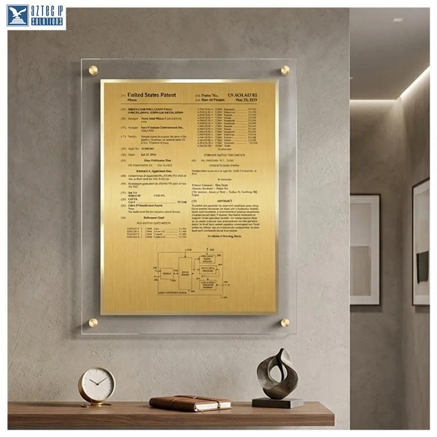 Floating wall plaque