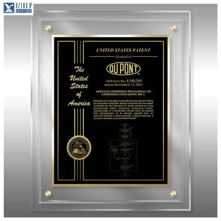 Layout 2 | Patent Certificate - Lucite® patent display