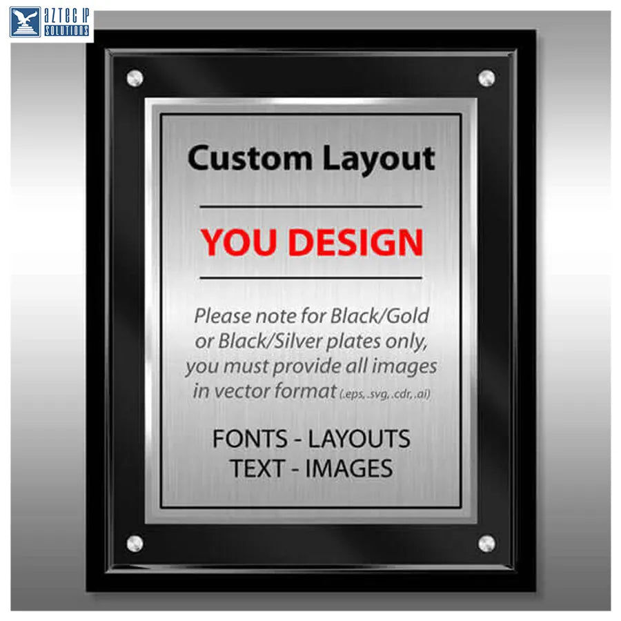 Layout 4 | Custom Layout - Lucite® award plaque