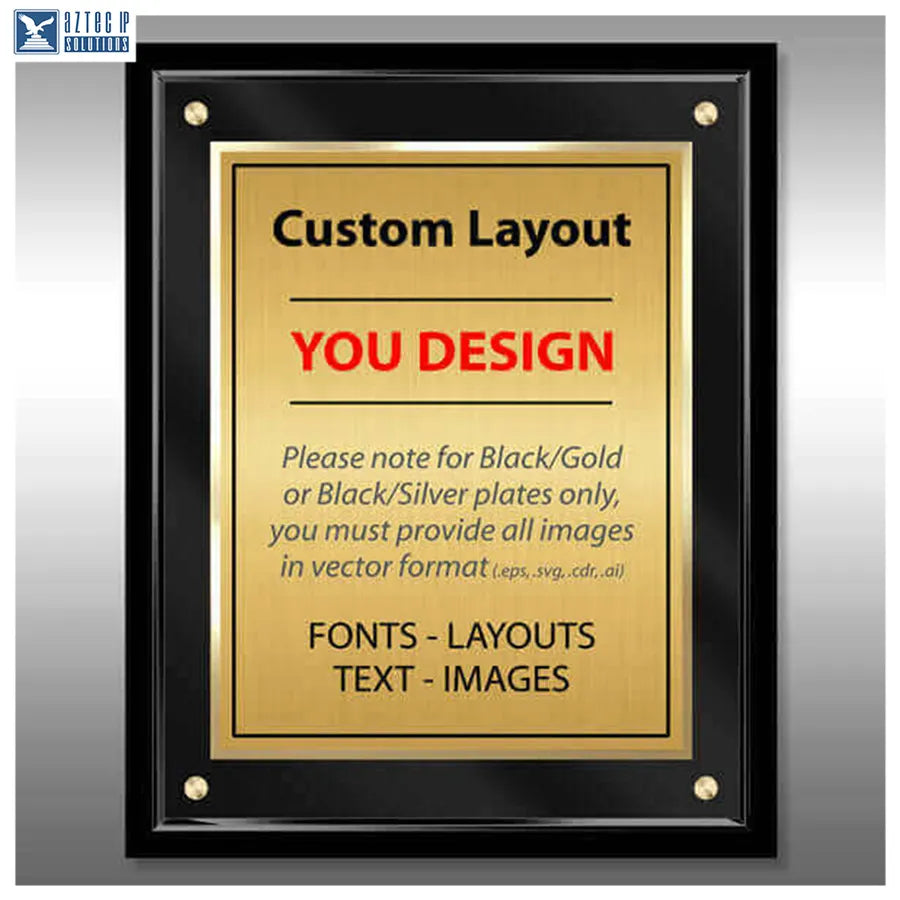 Layout 4 | Custom Layout - Lucite® award plaque