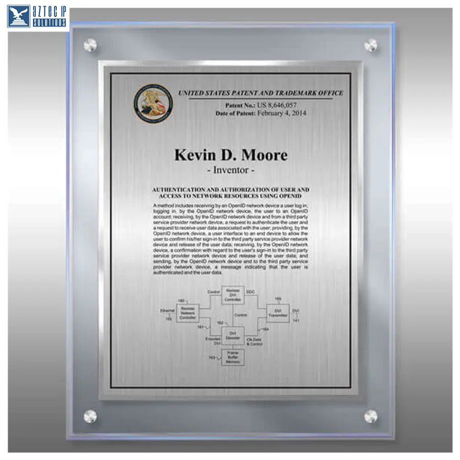 Layout 3 | Inventor Patent - beveled Lucite® award