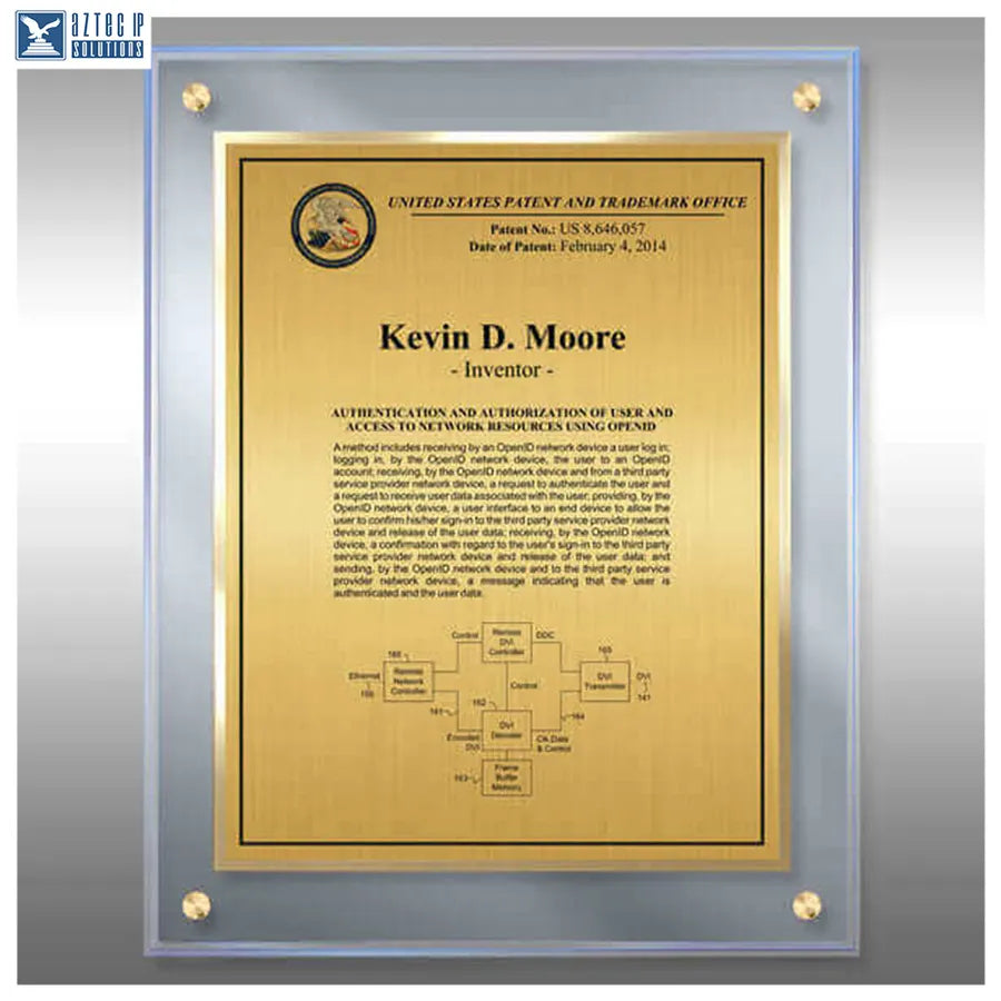 Layout 3 | Inventor Patent - beveled Lucite® award