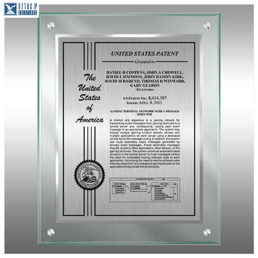 Layout 2 | Patent Certificate - TransLucite® Jade plaque