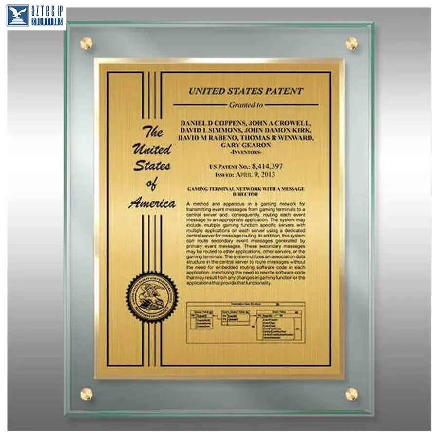 Layout 2 | Patent Certificate - TransLucite® Jade plaque