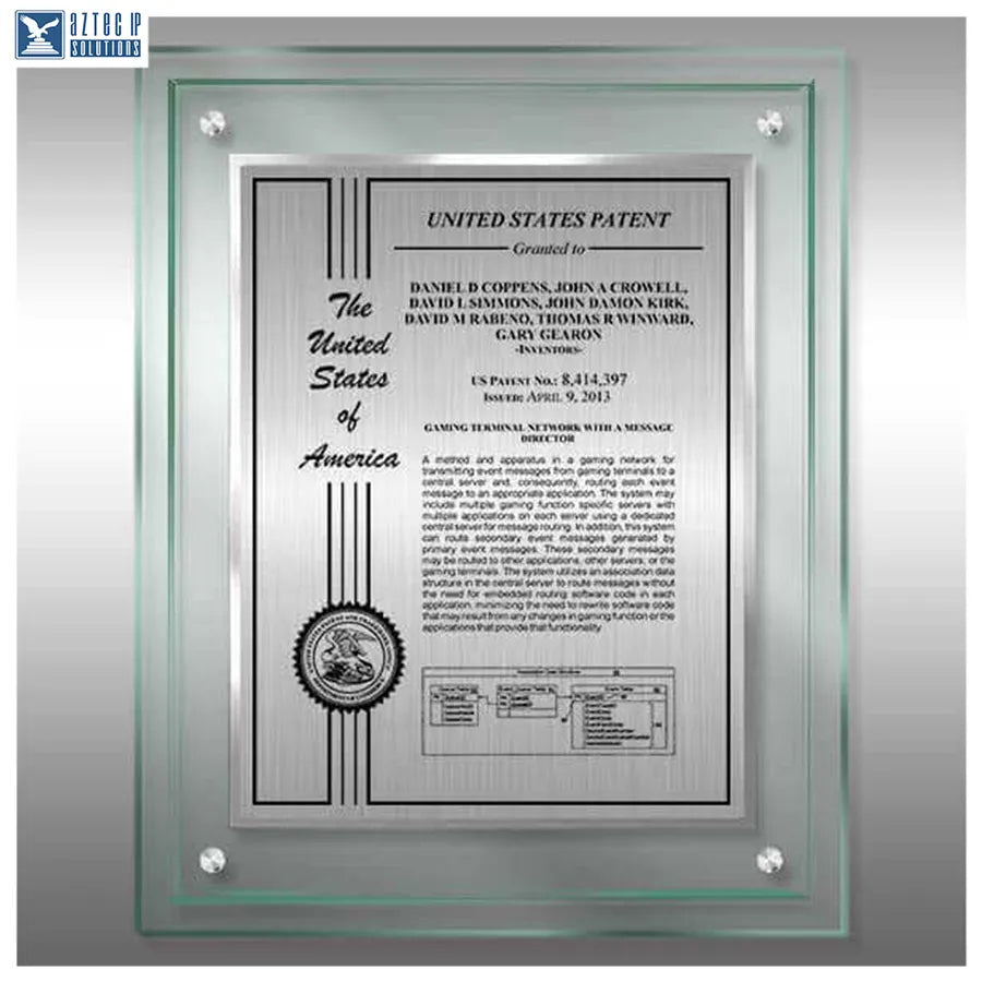 Layout 2 | Patent Certificate  - TransLucite® plaque