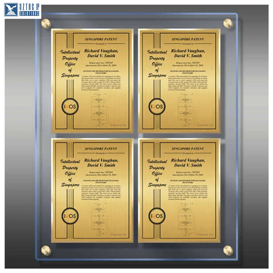 Layout 2 | Patent Certificate - Lucite® display