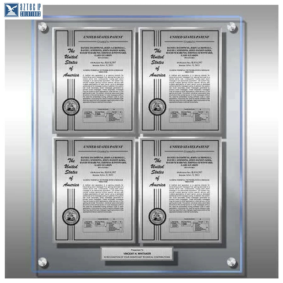 Layout 2 | Patent Certificate - Lucite® display