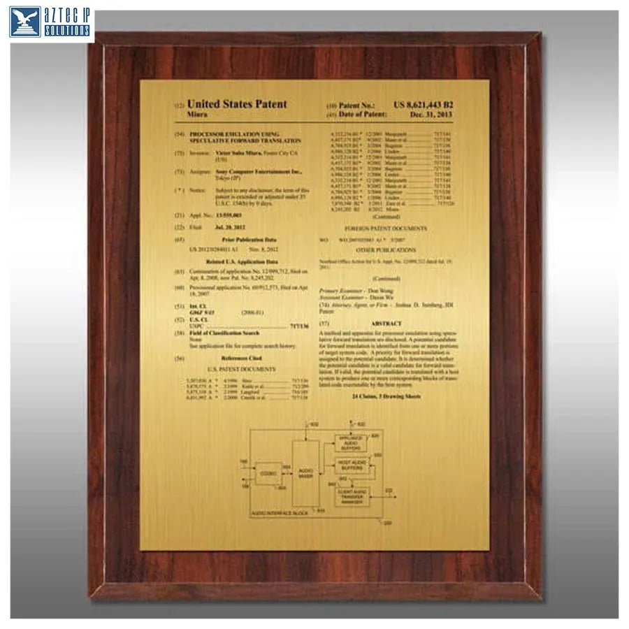 Affordable inventor plaque