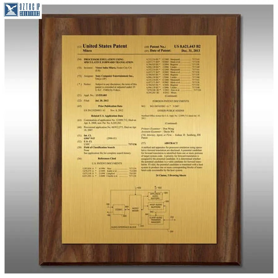 Chestnut wood plaque