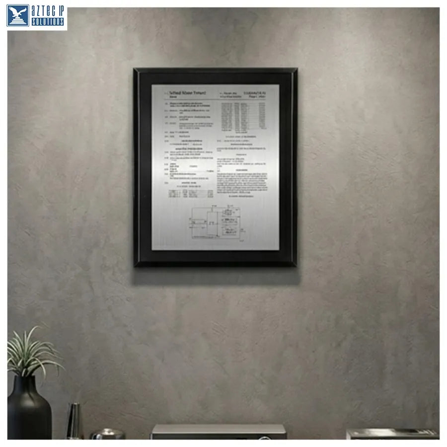 Custom patent plaque