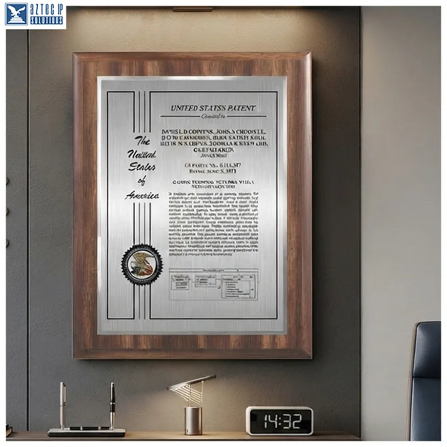 walnut finish plaque