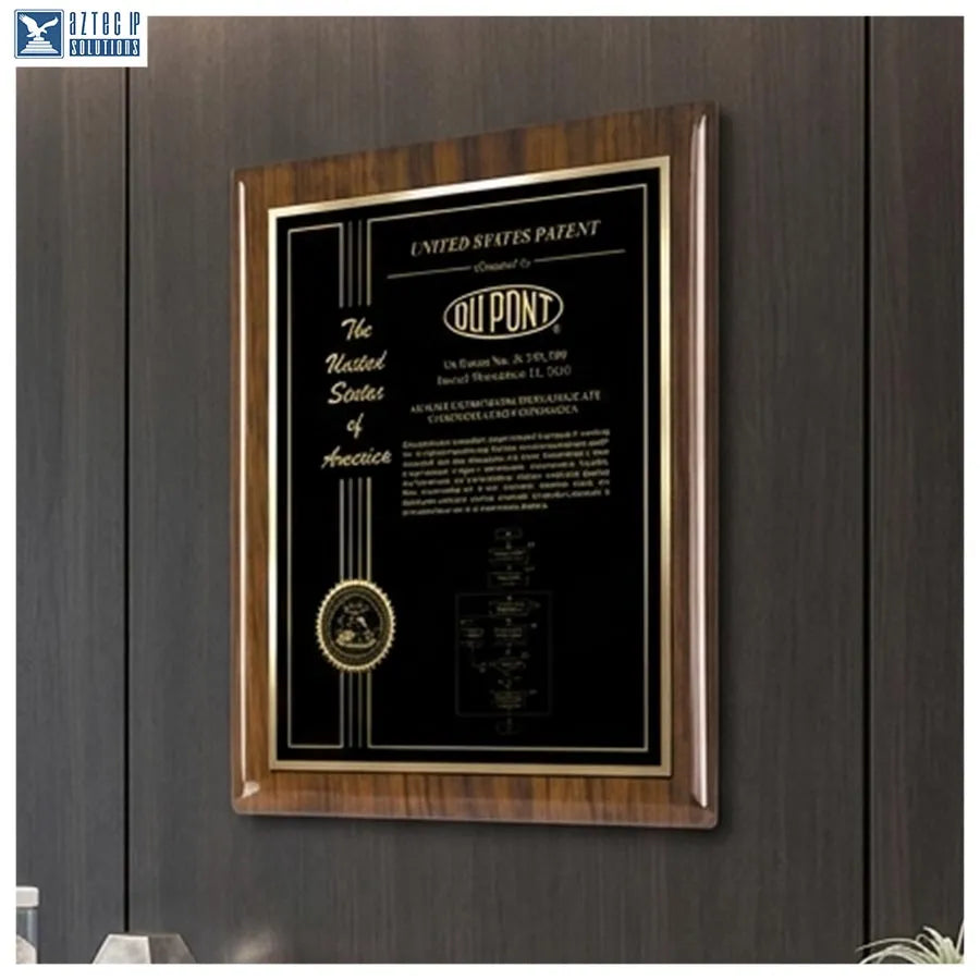 Corporate award plaque