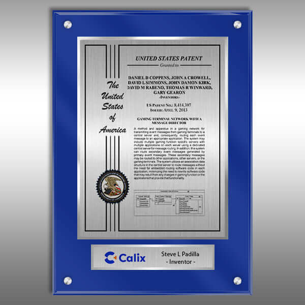 BluL-EZ15P Silver Certificate Patent