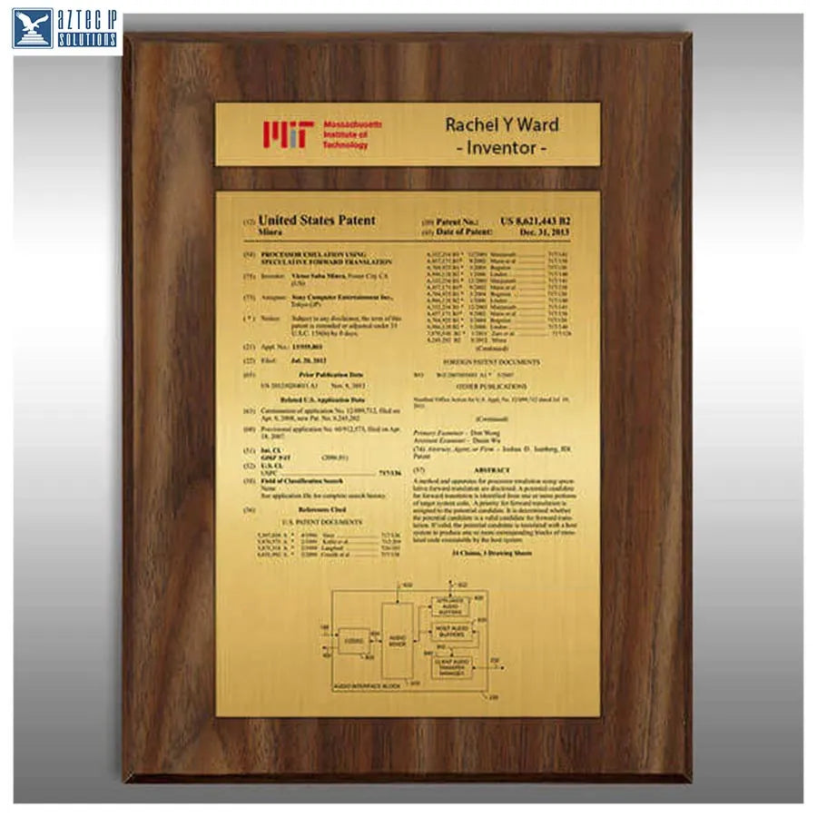 Cherry gloss recognition plaque