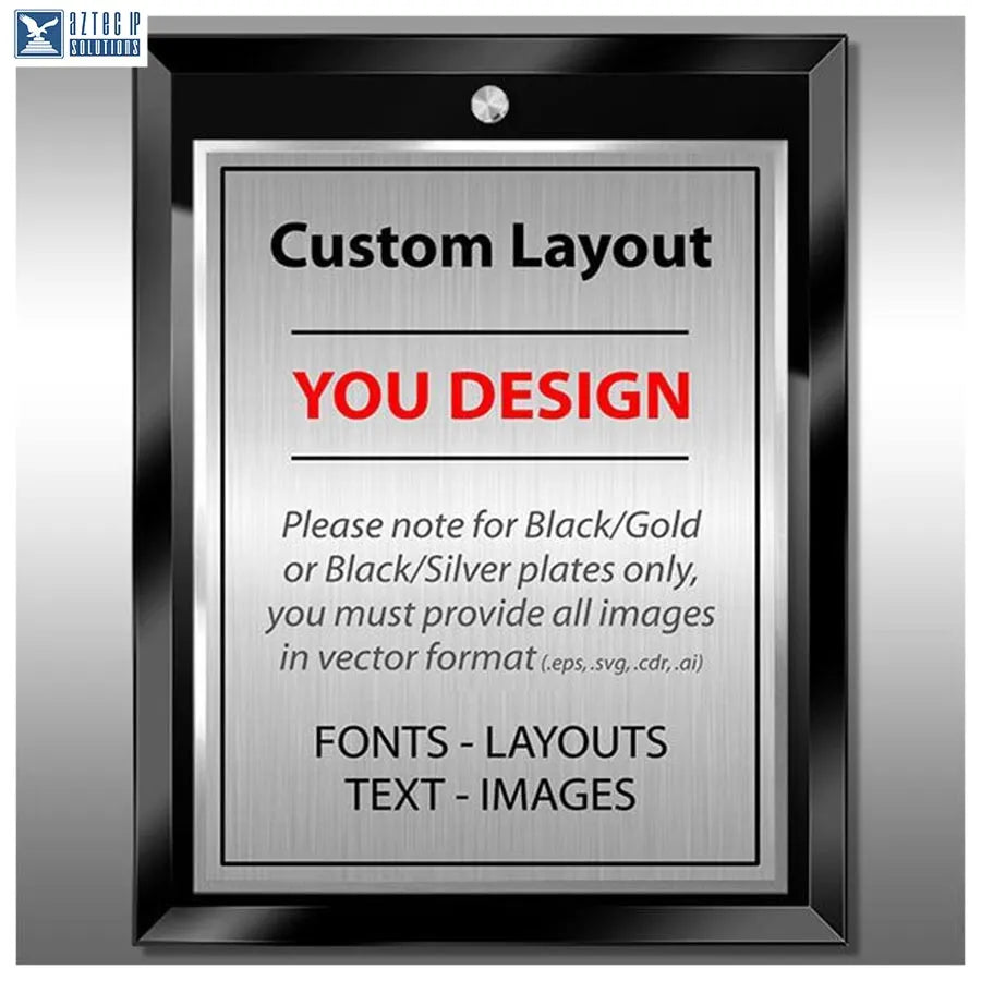 Layout 4 | Custom Layout - Custom patent plaque