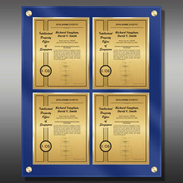 Layout 2 | Patent Certificate | Gold