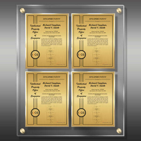 Layout 2 | Patent Certificate | Gold