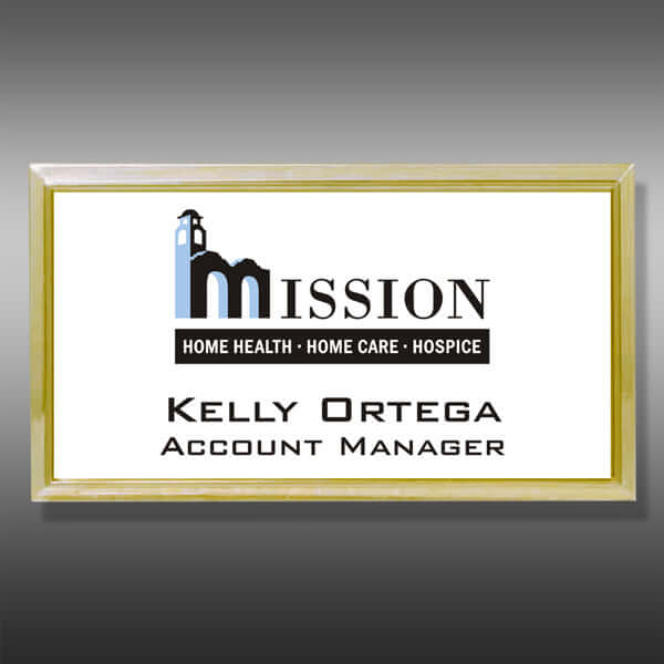 Name Tag-Rectangle NT15B3-CF WG