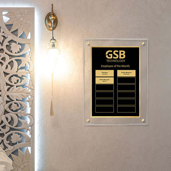 Perpetual Plaque - Customizable TransLucite® Award