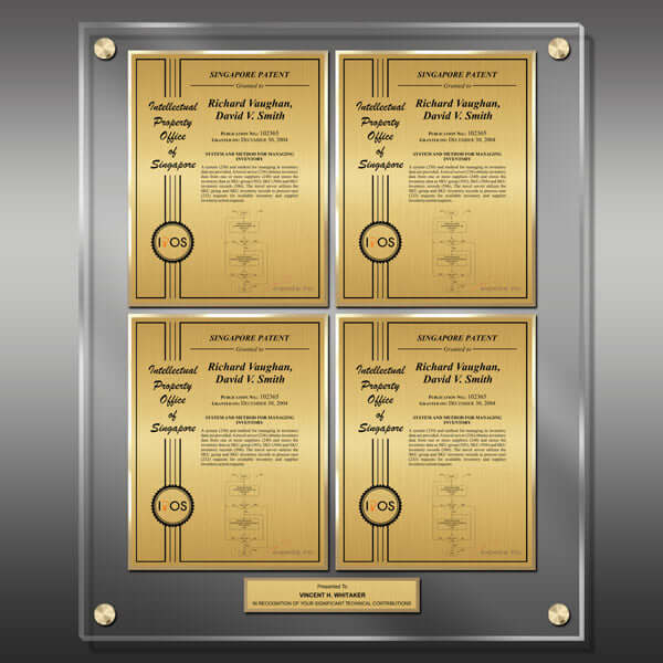 Layout 2 | Patent Certificate | Gold