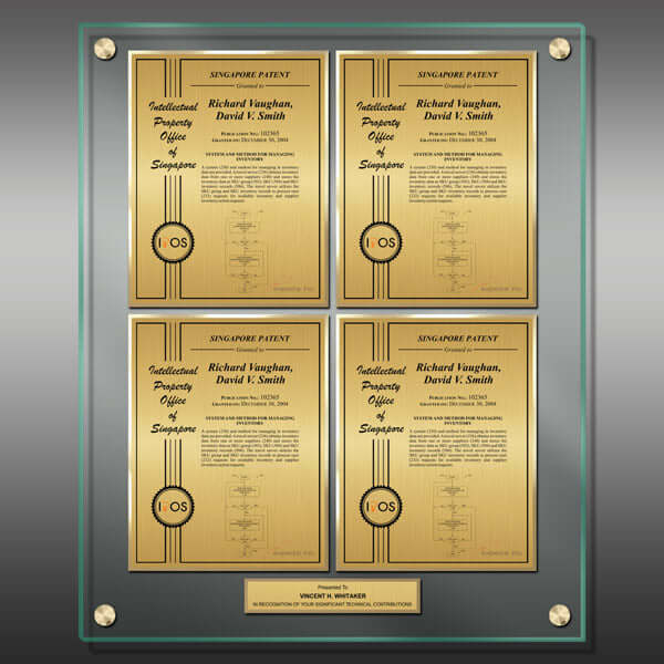 Layout 2 | Patent Certificate | Gold