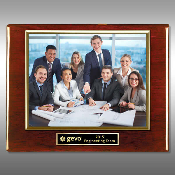 Photo Plaque-Rosewood RP-FP13BBS Gold-H