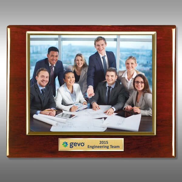 Photo Plaque-Rosewood RP-FP13EZG Gold-H